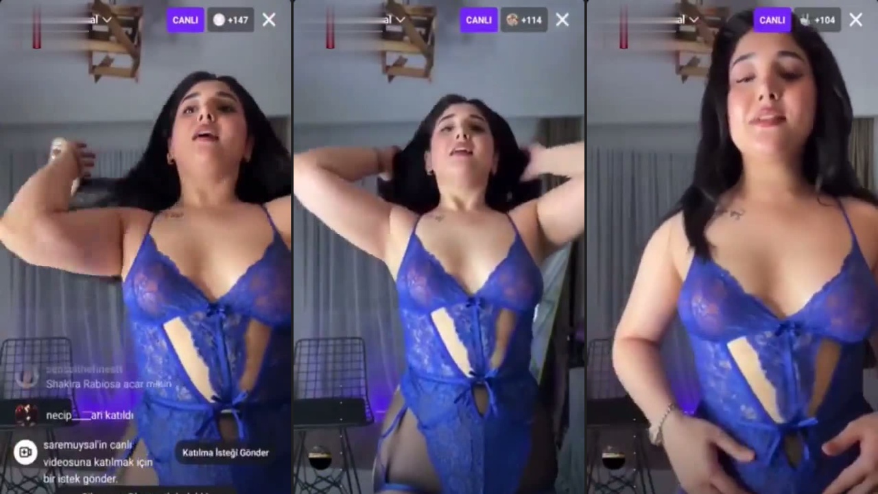 Sarem Uysal Yayında Sexsi Porno Şovu